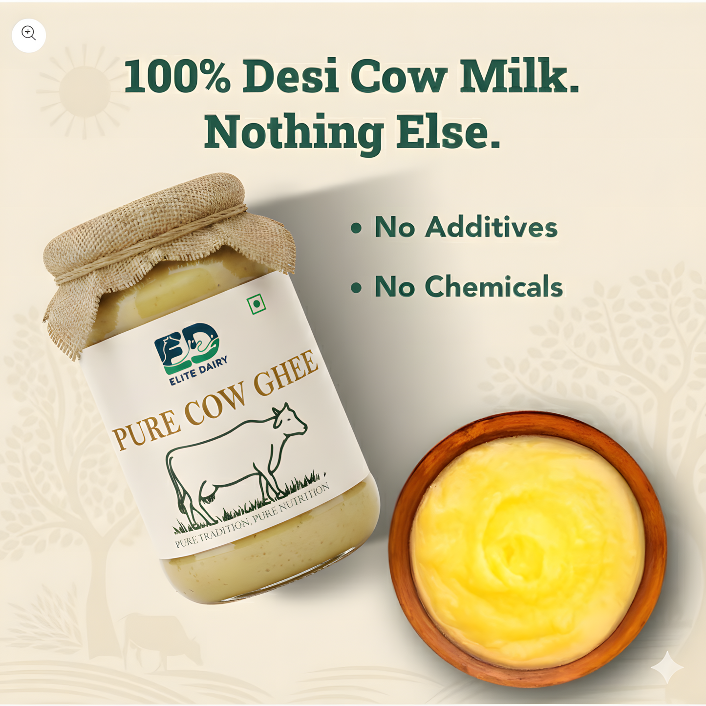 Pure Cow Ghee – Traditional Method
