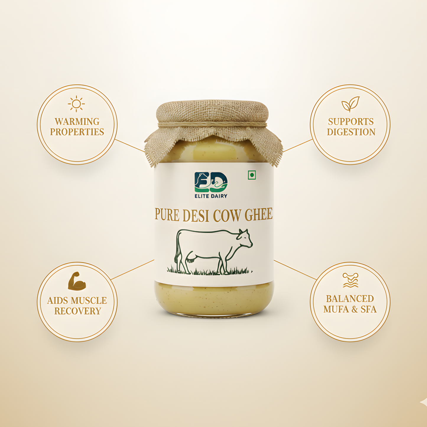 Pure Cow Ghee – Traditional Method