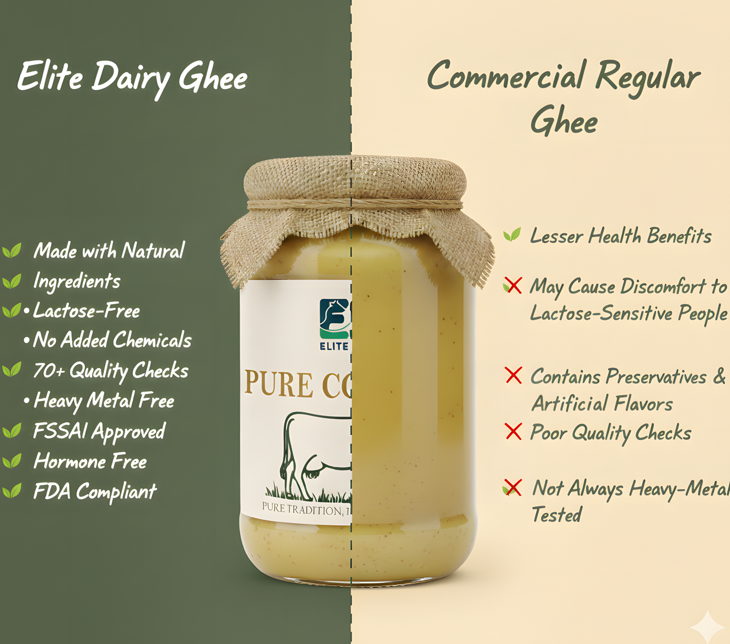 Pure Cow Ghee – Traditional Method