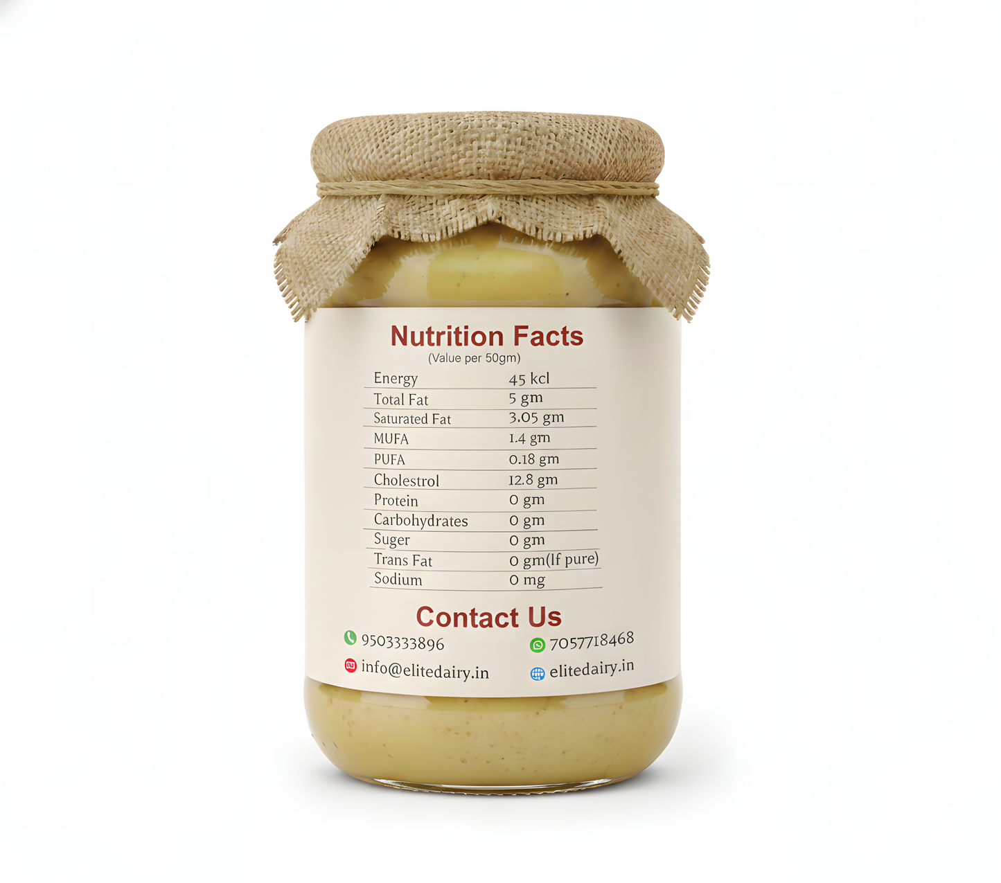 Pure Cow Ghee – Traditional Method
