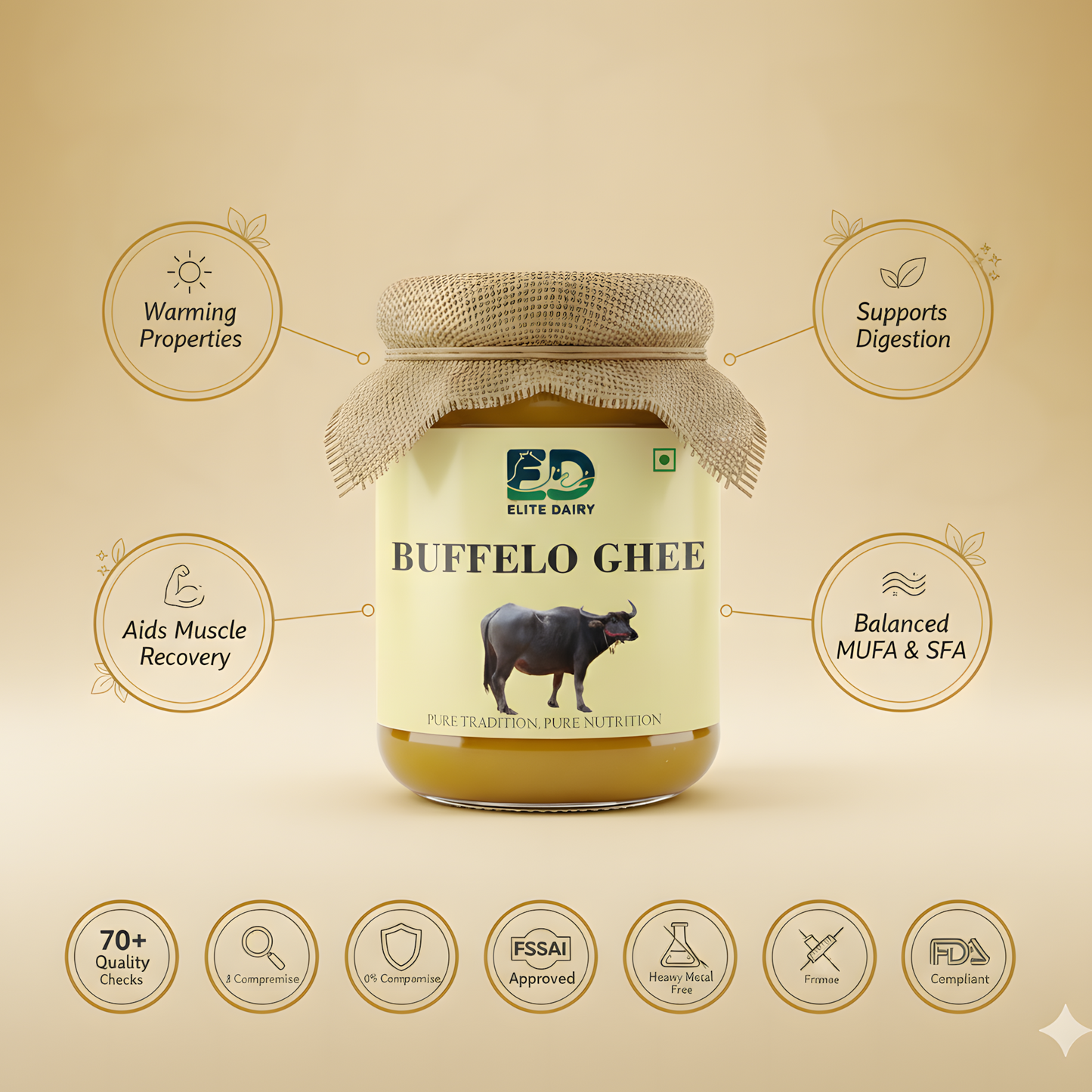 Elite Dairy Buffalo Ghee – Traditional & Pure