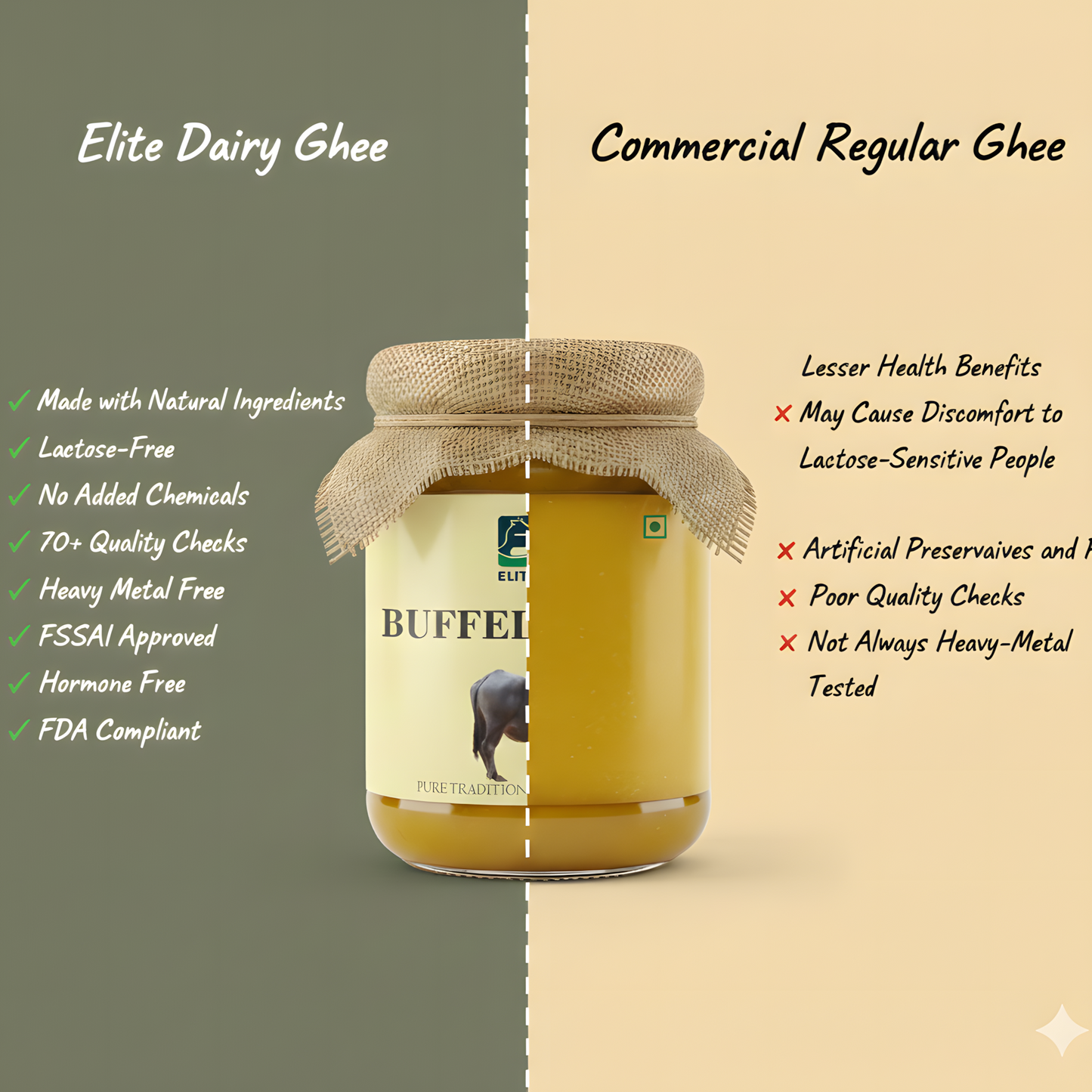 Elite Dairy Buffalo Ghee – Traditional & Pure